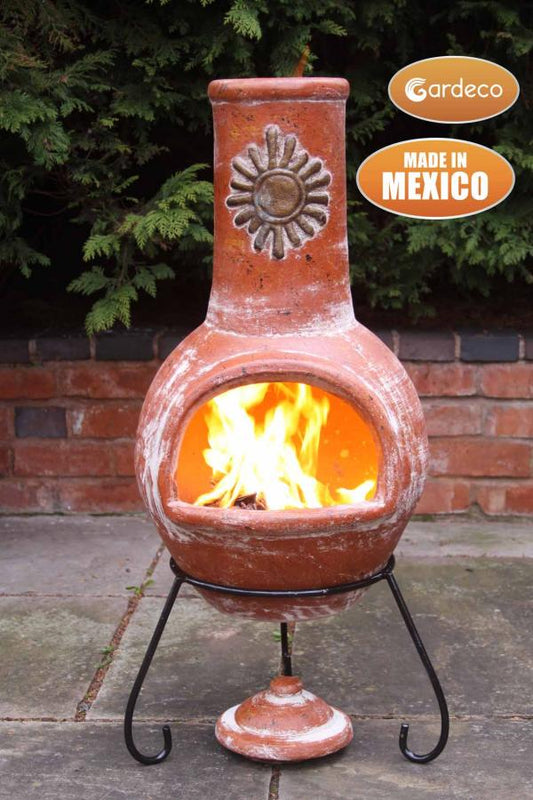 Sol Large Mexican Clay Chimenea by Gardeco - Mouse & Manor