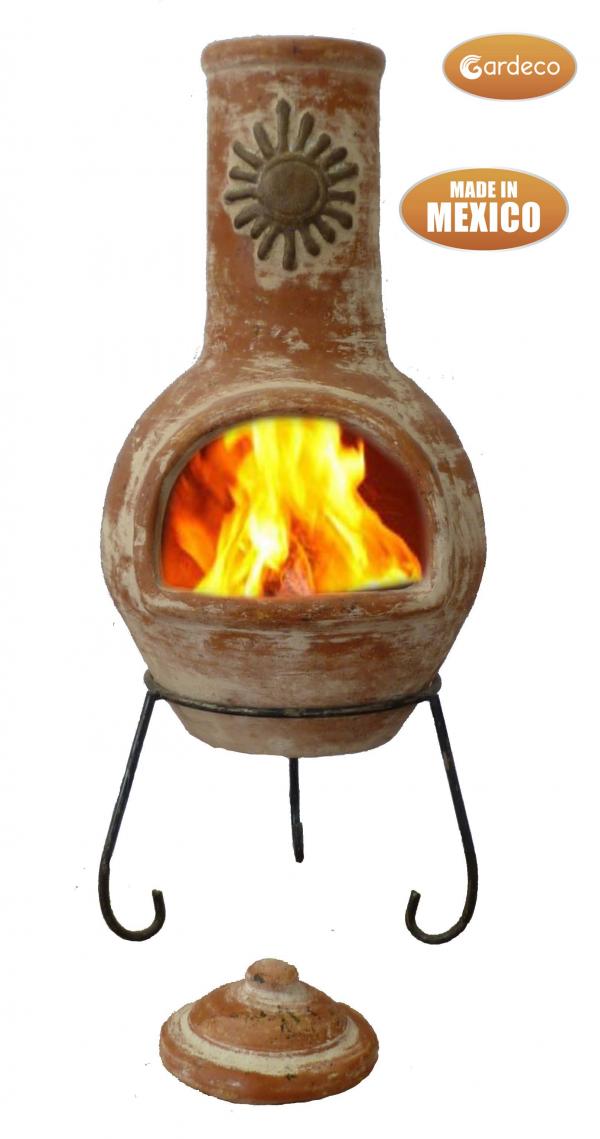 Sol Large Mexican Clay Chimenea by Gardeco - Mouse & Manor