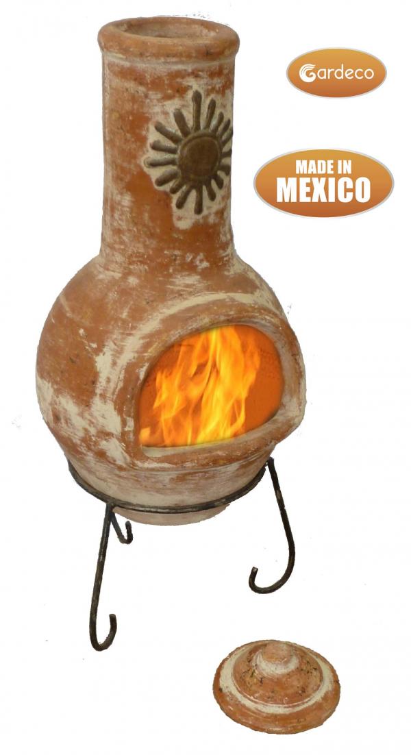 Sol Large Mexican Clay Chimenea by Gardeco - Mouse & Manor