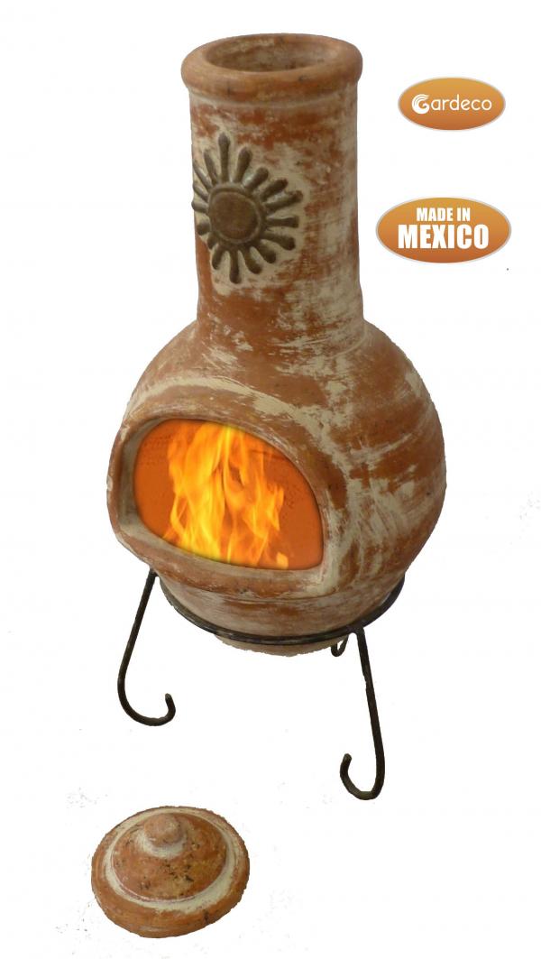 Sol Large Mexican Clay Chimenea by Gardeco - Mouse & Manor