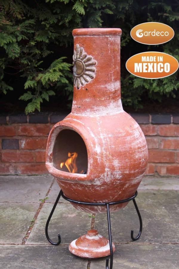 Sol Large Mexican Clay Chimenea by Gardeco - Mouse & Manor