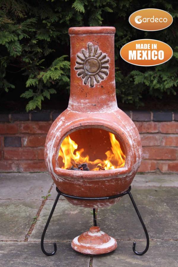 Sol Large Mexican Clay Chimenea by Gardeco - Mouse & Manor