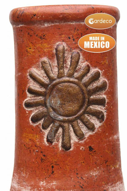 Sol Large Mexican Clay Chimenea by Gardeco - Mouse & Manor