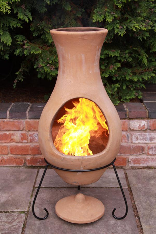 Large Air Mexican Clay Chimenea by Gardeco - Mouse & Manor