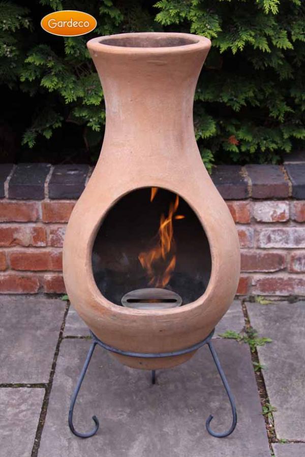 Large Air Mexican Clay Chimenea by Gardeco - Mouse & Manor