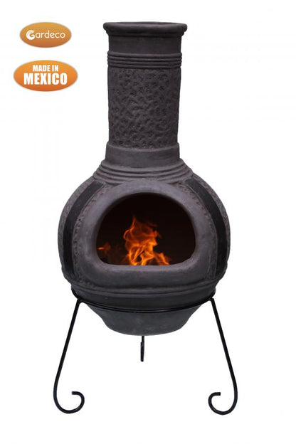 Linea Extra-Large Mexican Clay Chimenea by Gardeco - Mouse & Manor