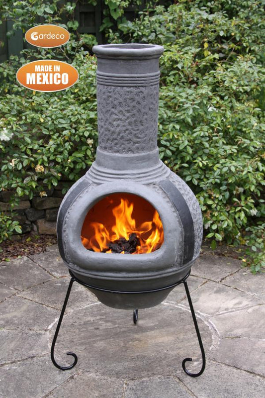 Linea Extra-Large Mexican Clay Chimenea by Gardeco - Mouse & Manor