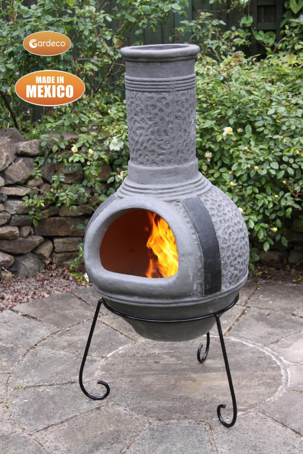 Linea Extra-Large Mexican Clay Chimenea by Gardeco - Mouse & Manor