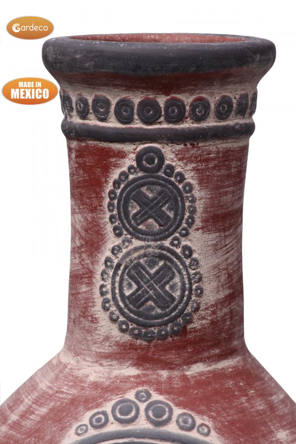 Azteca Extra-Large Mexican Clay Chimenea by Gardeco (Multiple Colours Available) - Mouse & Manor