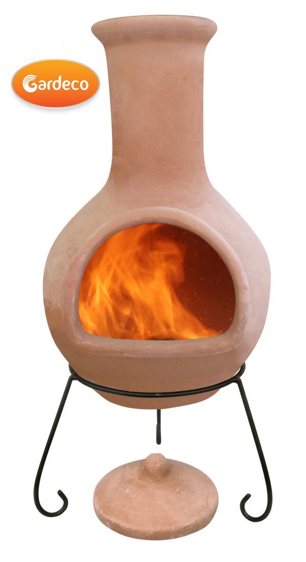 Colima Extra-Large Mexican Clay Chimenea by Gardeco (Various Colours Available) - Mouse & Manor