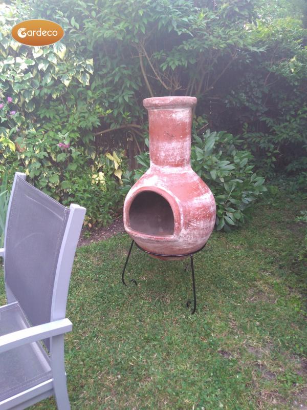 Colima Extra-Large Mexican Clay Chimenea by Gardeco (Various Colours Available) - Mouse & Manor