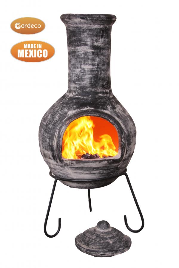 Colima Extra-Large Mexican Clay Chimenea by Gardeco (Various Colours Available) - Mouse & Manor