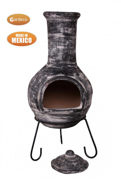 Colima Extra-Large Mexican Clay Chimenea by Gardeco (Various Colours Available) - Mouse & Manor