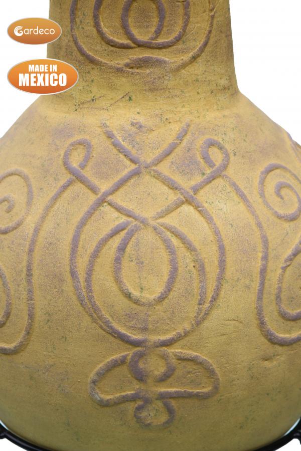 Derwyn Celtic Themed Mexican Clay Chimenea by Gardeco - Mouse & Manor