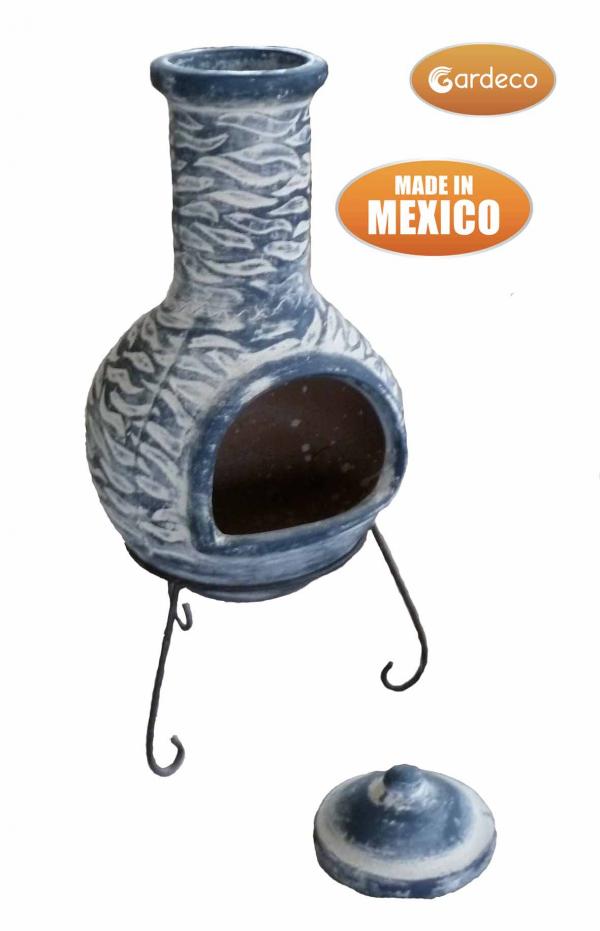 Olas Extra-Large Mexican Clay Chimenea by Gardeco - Mouse & Manor