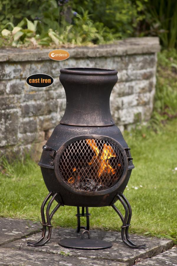 Billie Small Cast Iron Chimenea by Gardeco - Mouse & Manor