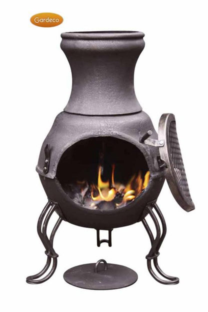 Billie Small Cast Iron Chimenea by Gardeco - Mouse & Manor