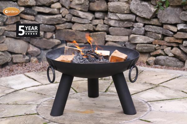 Dakota Medium Steel Fire Pit by Gardeco - Mouse & Manor