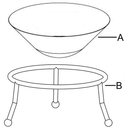 Emrys Cast Iron Fire Bowl by Gardeco - Mouse & Manor