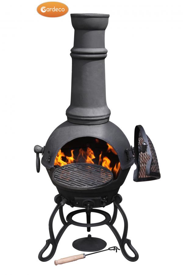 Toledo Large Cast Iron Chimenea by Gardeco - Mouse & Manor