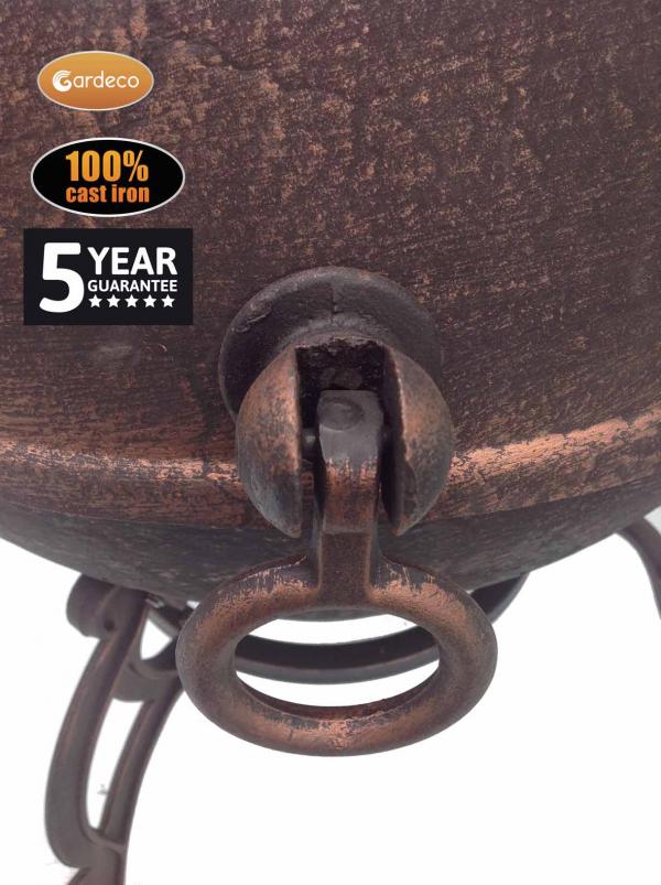 Toledo Large Cast Iron Chimenea by Gardeco - Mouse & Manor